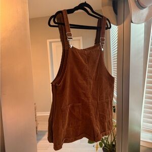 Brown Corduroy Overalls